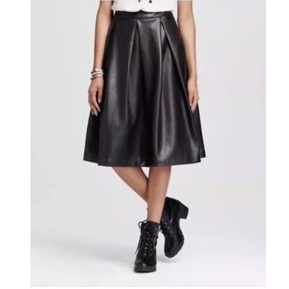 Who What Wear Dresses & Skirts - WhoWhatWear Vegan Leather Skirt